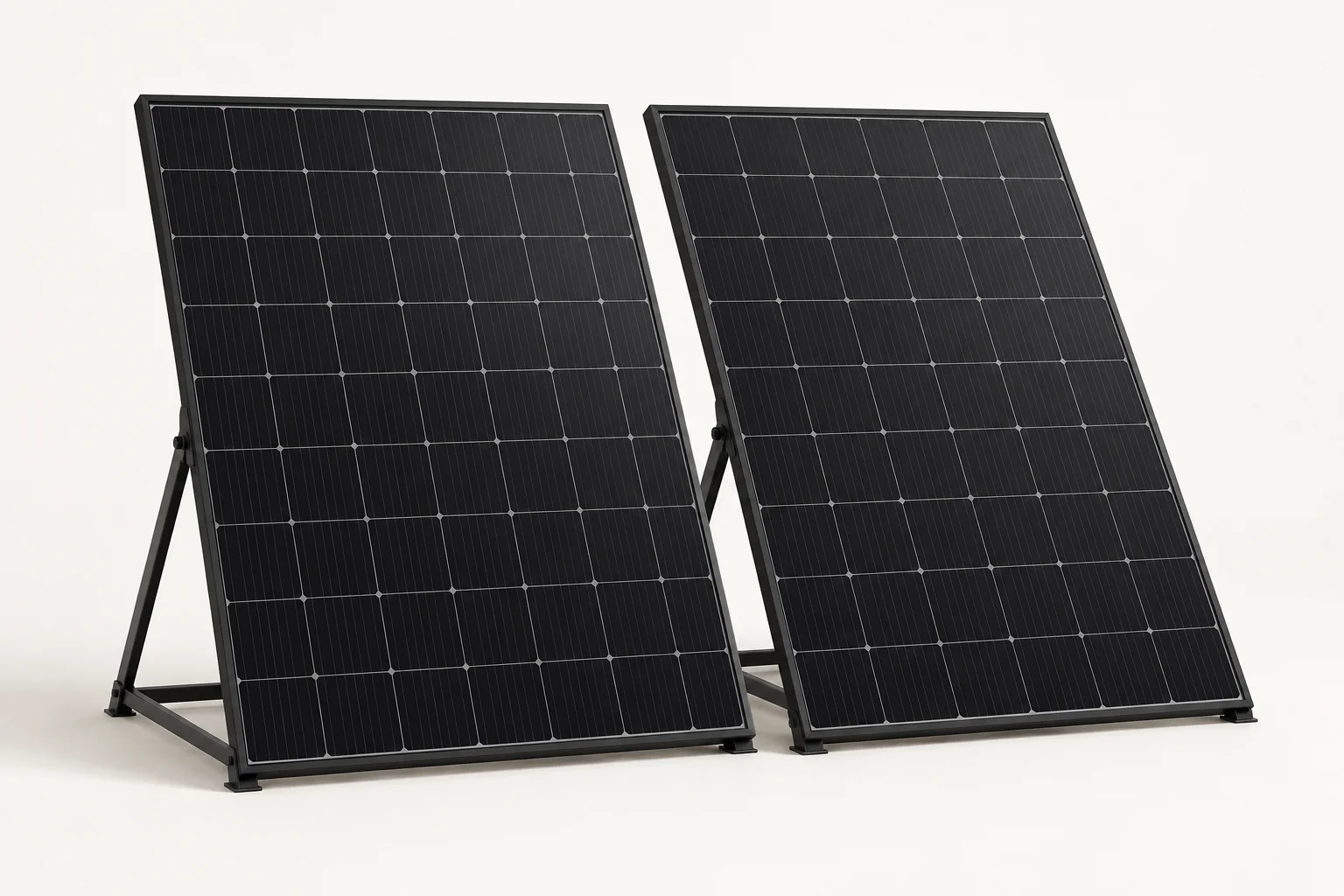 Proposed DAYWIRE Duo two-panel design on black stands